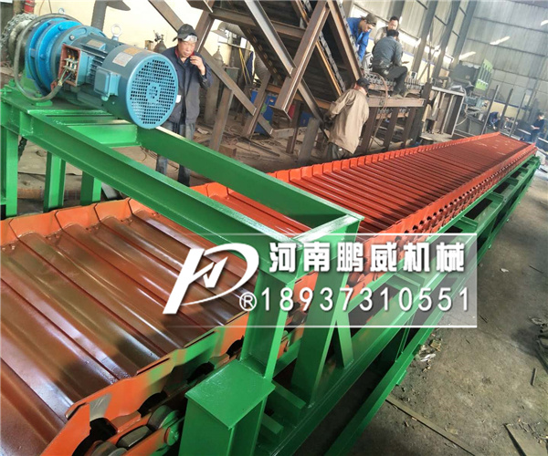 800寬板式輸送機河北鑄件廠現場安裝